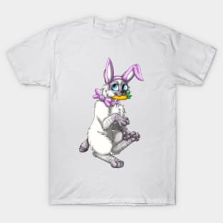 Bobtail BunnyCat: Lilac Lynx Point (Pink) T-Shirt